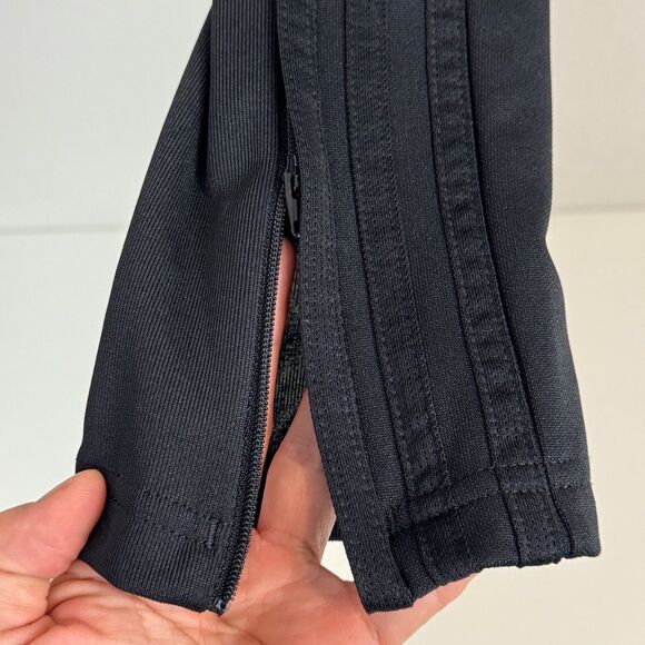 Adidas Black 3 Stripe Climacool Track Pants Youth M - Picture 3 of 8